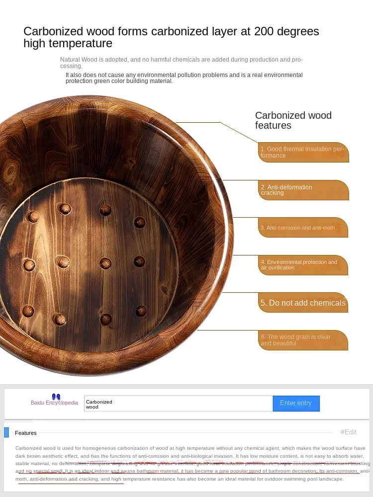 Bain de pieds en bois pour thé - Wellness Spa With Massage avis et prix